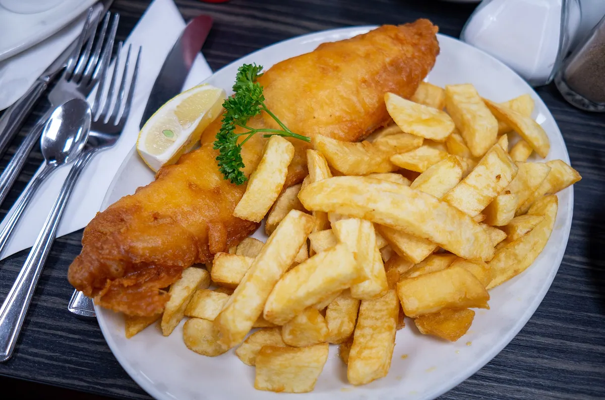 Fish & Chips food typical of Regal Takeaway